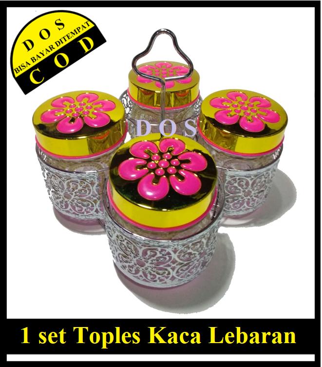 DOS Set (isi 4) Toples Lebaran Putar Cantik dengan Rak klasik dan motif Unik