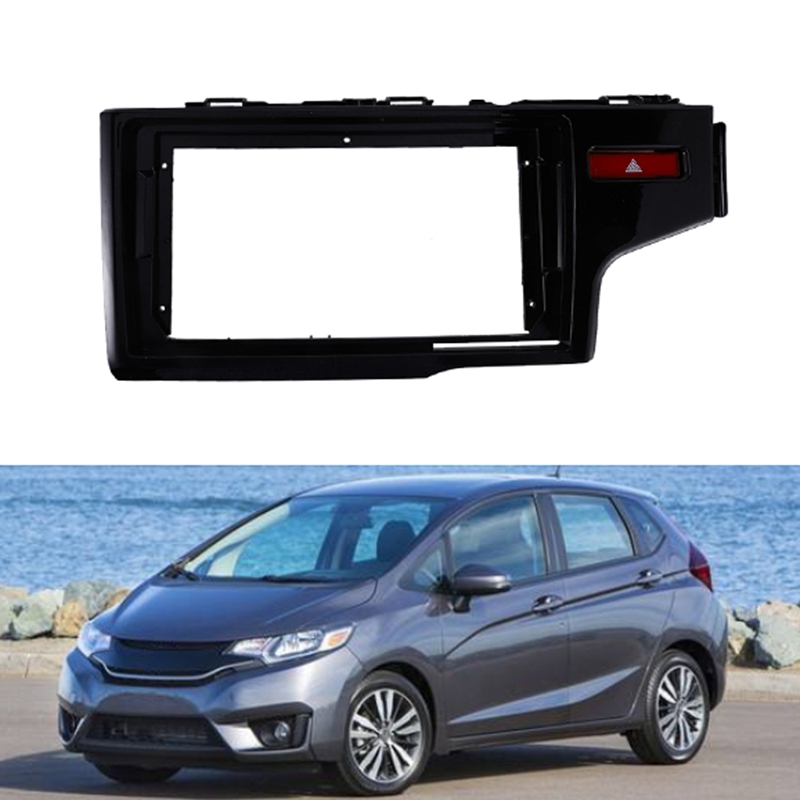 Car Radio Fascia for 2014-2018 HONDA FIT Jazz 9 Inch Stereo DVD Player Dashboard Kit Faceplate RHD