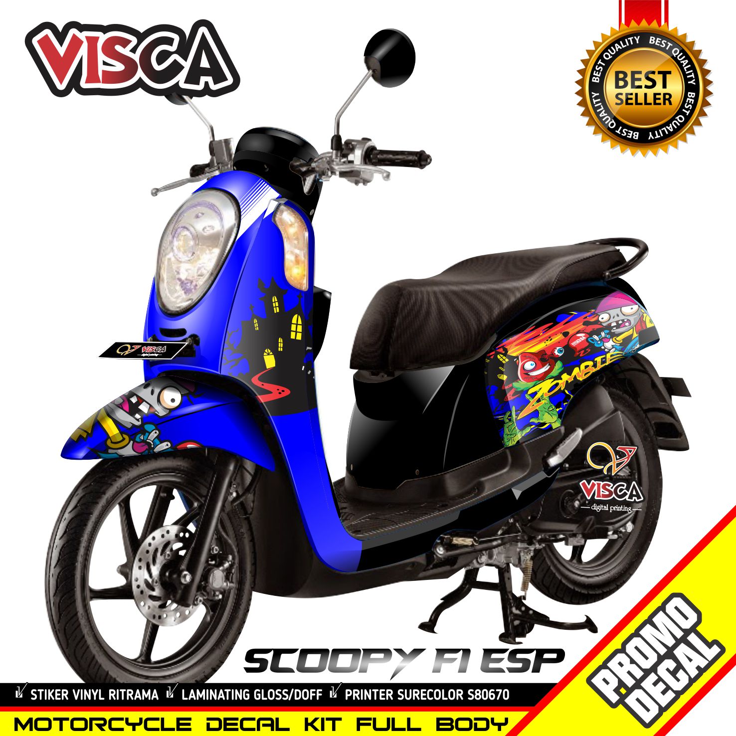 Decal Scoopy Fi Full Body 2015 2016 Stiker Scoopy Fi Full Body 2015 2016 Zombie Ice Cream Lazada Indonesia