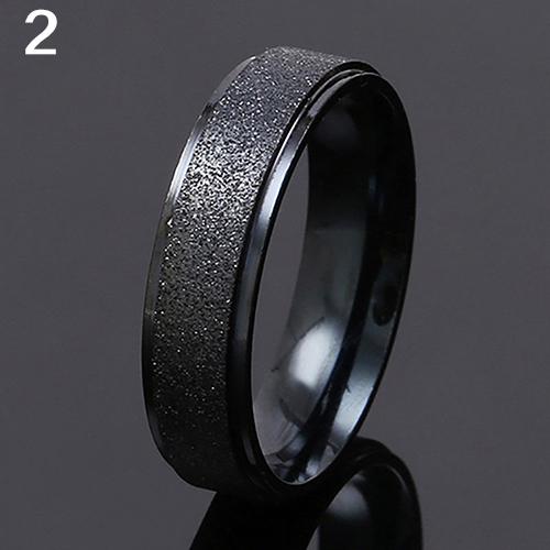 Men Women Wedding Band Ring Stainless Steel Matte Ring Jewelry Couple Gift