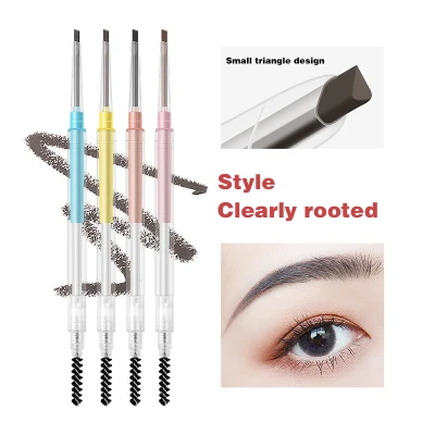 【Fillurb】GUICAMI Transparent Tube Eyebrow Pencil Thin Oblique Cut Eyebrow Pencil Natural Three-Dimensional Waterproof Eyebrow Pencil Not Easy To Smudge And Not Clump（Ready Stock）