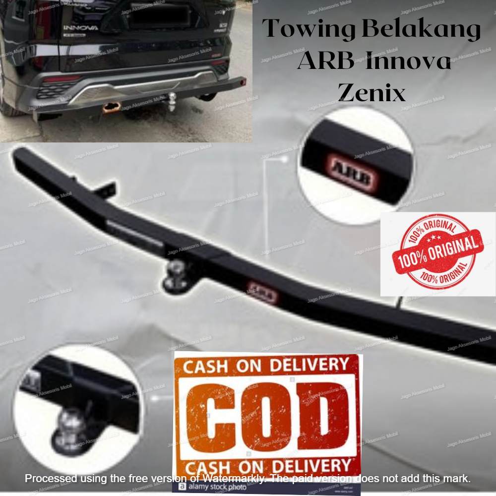 Tanduk Towing Depan Belakang Besi Bar Pelindung Bemper Mobil Innova