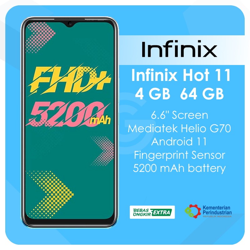 Infinix Hot 11 4/64 GB Garansi Resmi