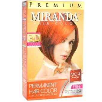 LOKA COD - Miranda Permanent Hair Color Cat Rambut MC-4 - Orange