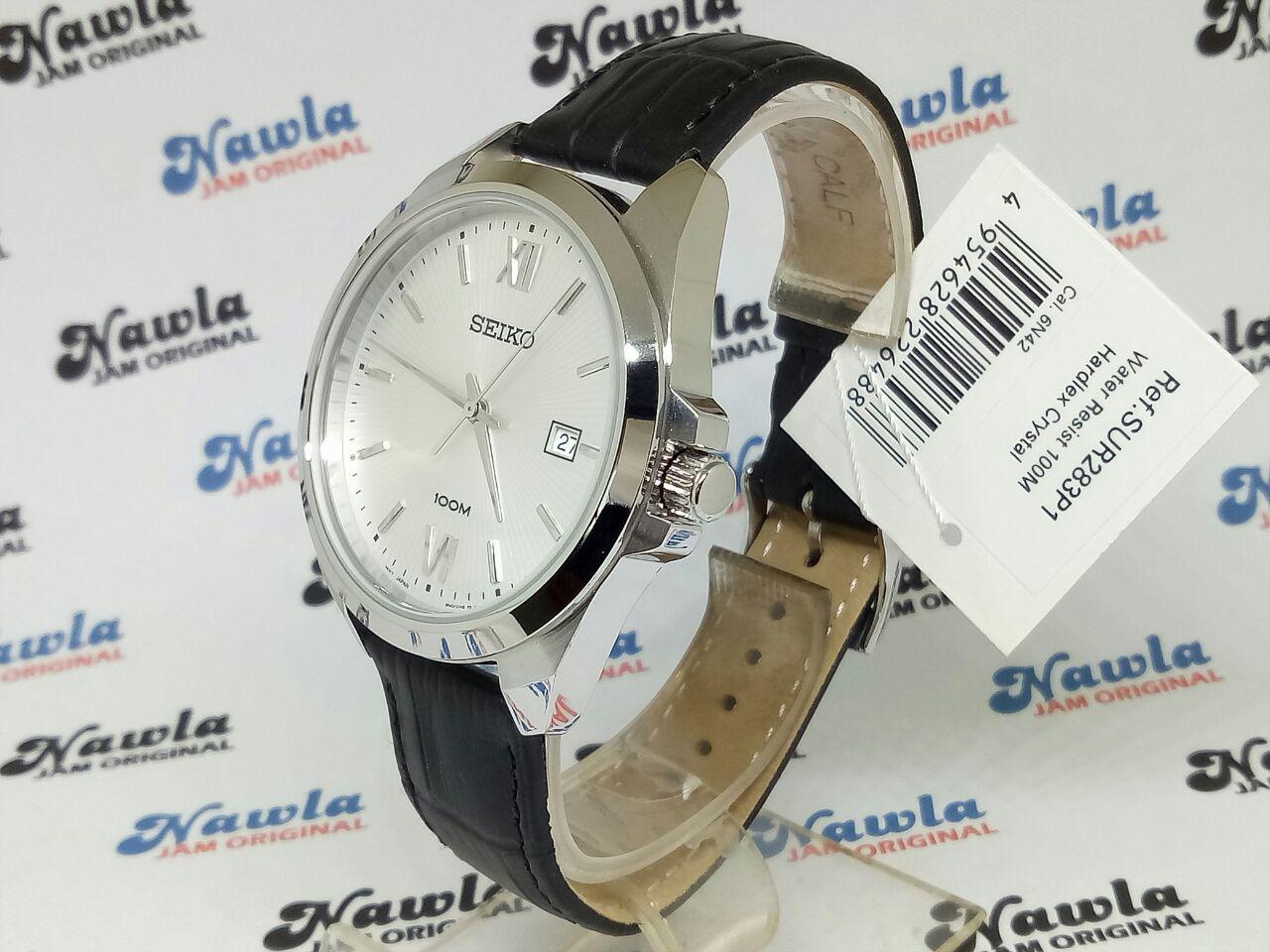 Seiko Quartz SUR283P1 Silver Dial Leather - Jam Tangan Pria SUR283 | Lazada  Indonesia