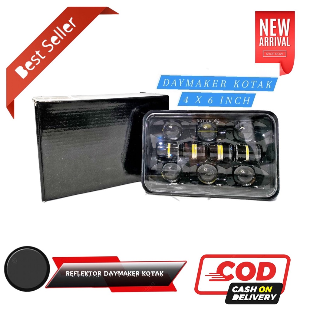 HEADLAMP REFLEKTOR DAYMAKER KOTAK 4X6 INCH PNP RXKING WIN GL100 GL PRO Lazada Indonesia