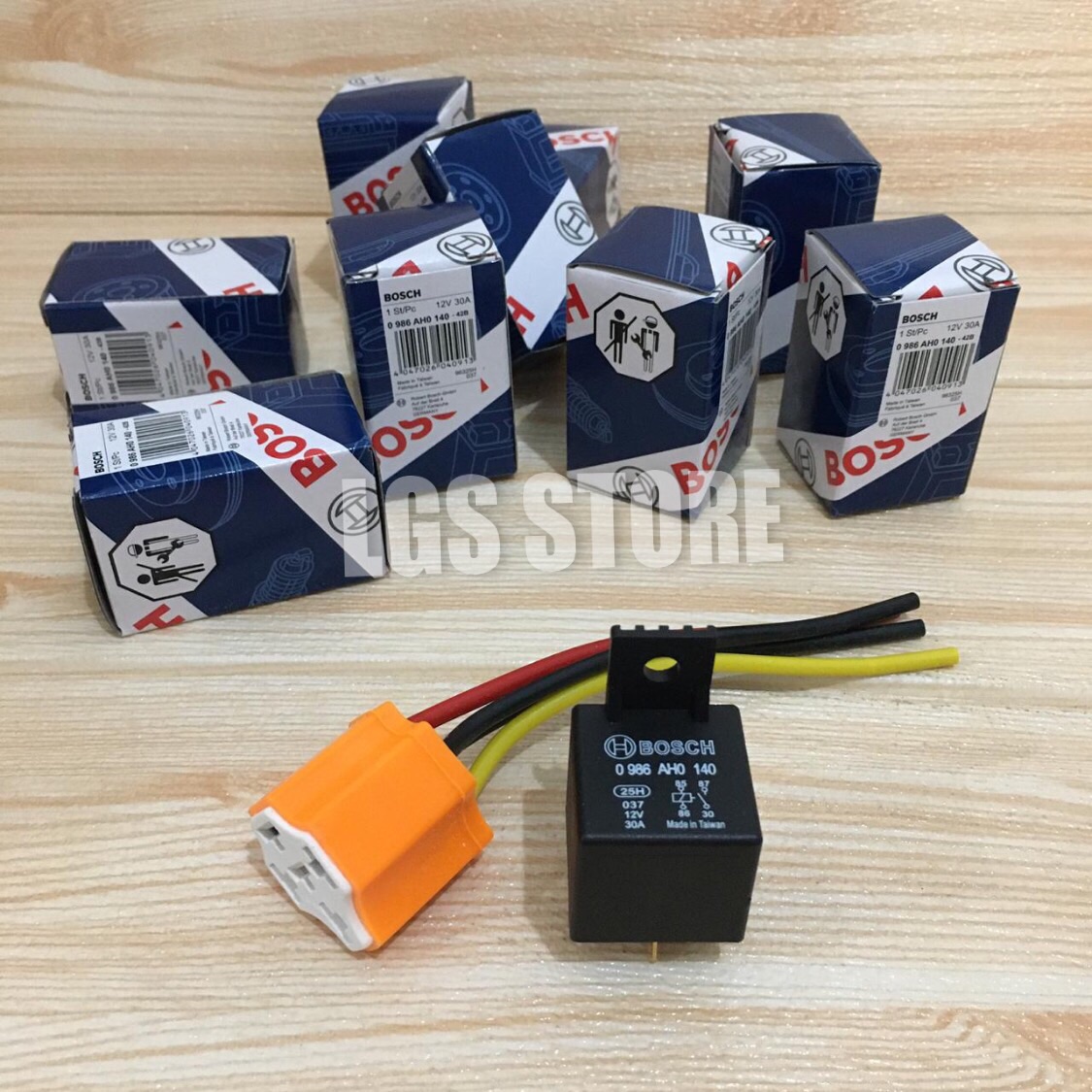 RELAY KLAKSON BOSCH 4K 12V/30A + SOCKET RELAY Lazada Indonesia