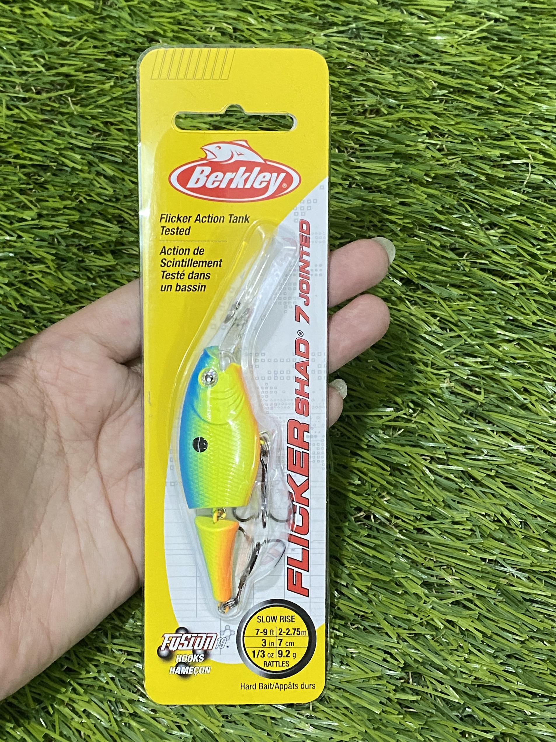 Berkley 3 Flicker Shad 7 Jointed Fishing Lure 1/3 Oz Slow Rise