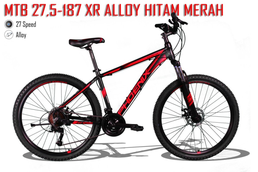 Sepeda Gunung MTB Phoenix 187 XR Alloy 27 Speed Lazada Indonesia