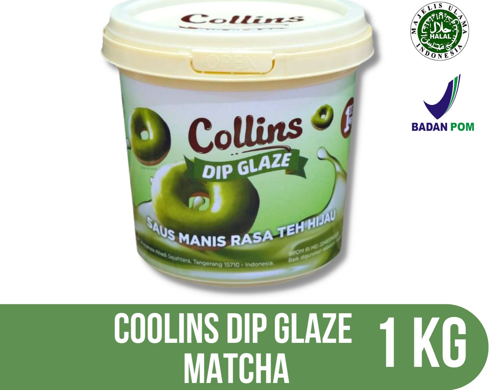 GLAZE COLLINS MATCHA 1KG