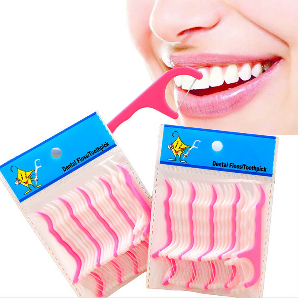 1 Pack Dental Floss Gigi Benang Tusuk Gigi Toothpick isi 24 Pcs