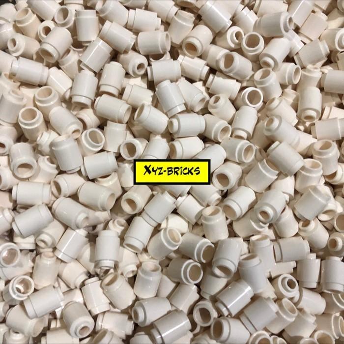 LEGO 306201 Parts 30 pcs Round Brick 1x1 White Lazada Indonesia