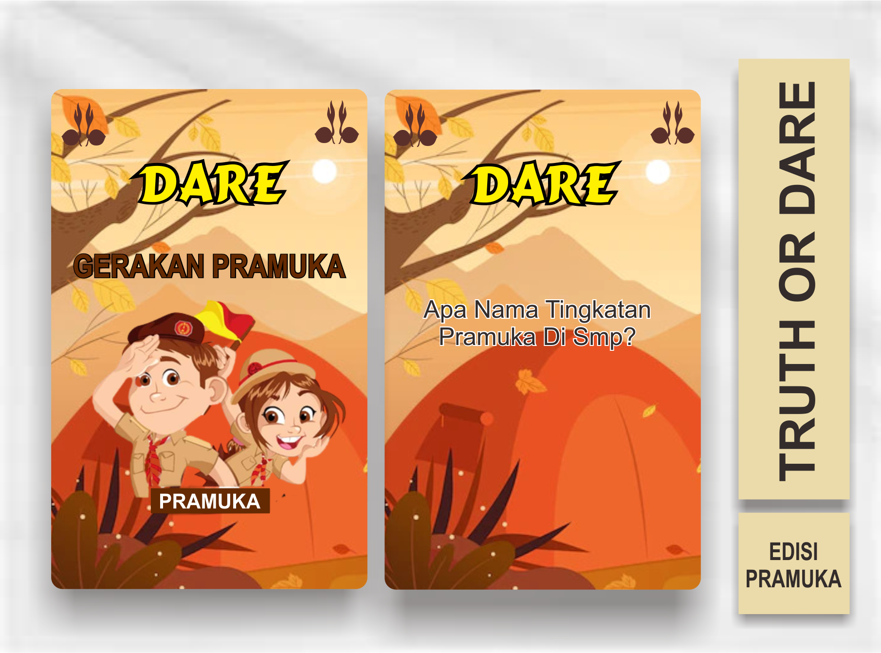 Kartu Truth Or Dare Edisi Pramuka (Anak Sekolah) | Lazada Indonesia
