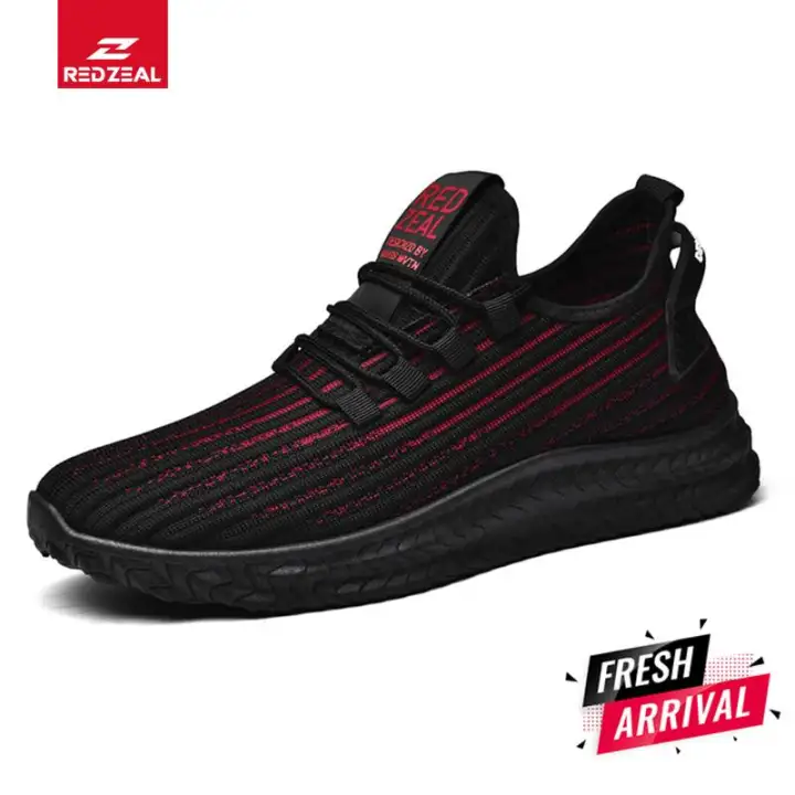 Redzeal Sepatu Sport Shoes Casual Running High Top Sock Sneakers