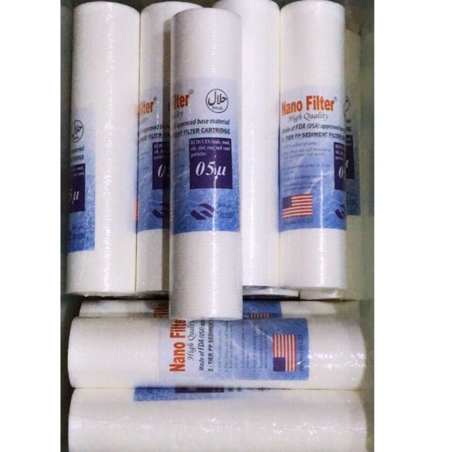 Filter Air / Catridge Nano Filter 10 inch 5 Mikron isi 2 pcs Lazada