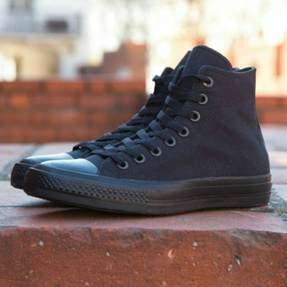 converse full black ori