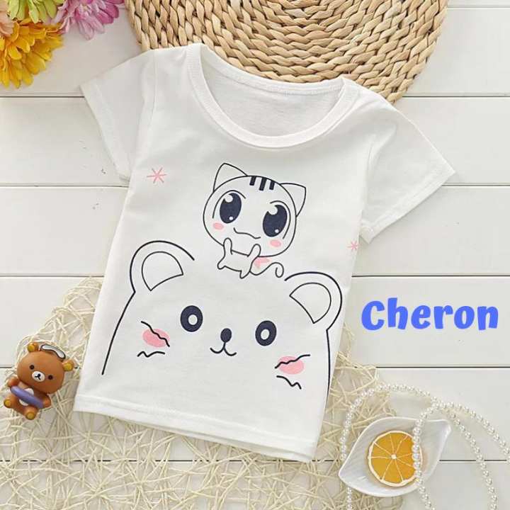 CHERON 16376 - Kaos Anak Cewek Tshirt Tumblr Tee Baju 