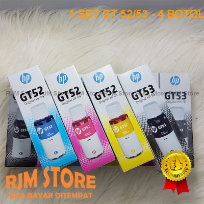 HP GT53/GT 52 Ink ORIGINAL GT 53 Tinta Pengganti GT51 52