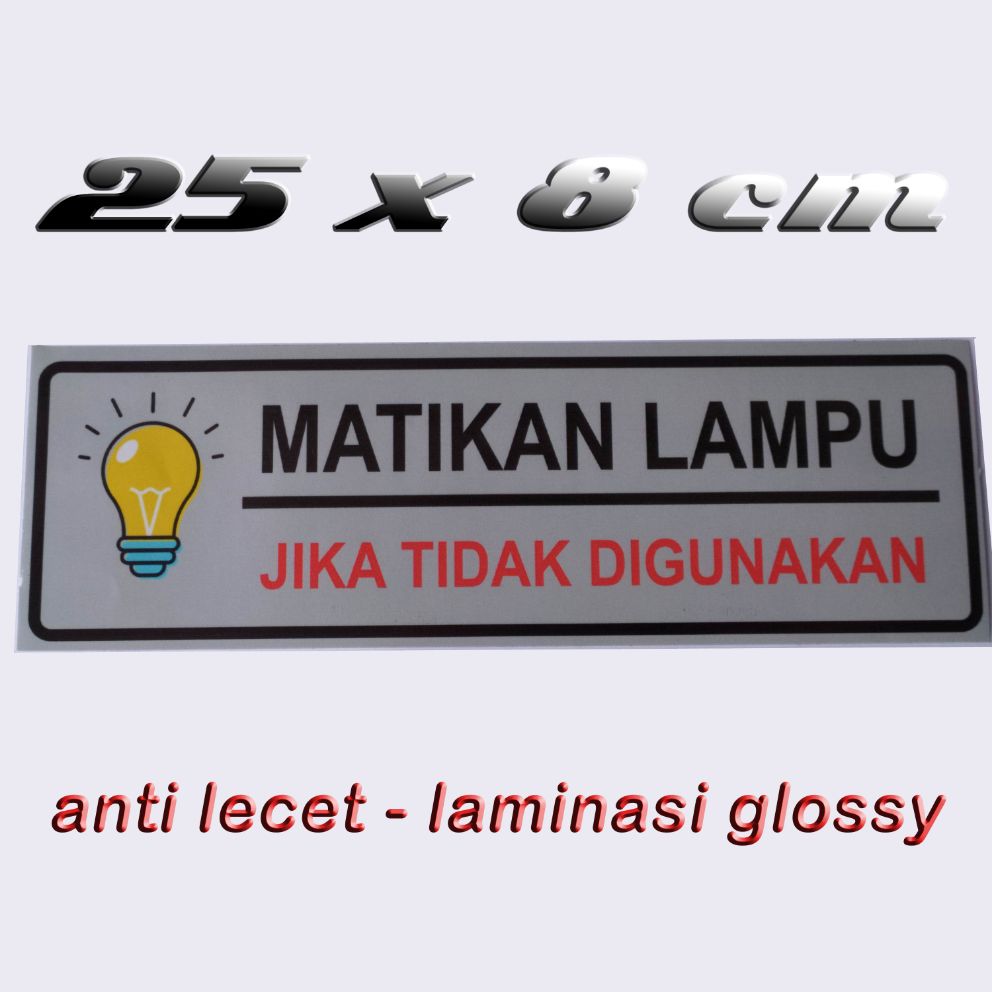Stiker Matikan Lampu Lazada Indonesia