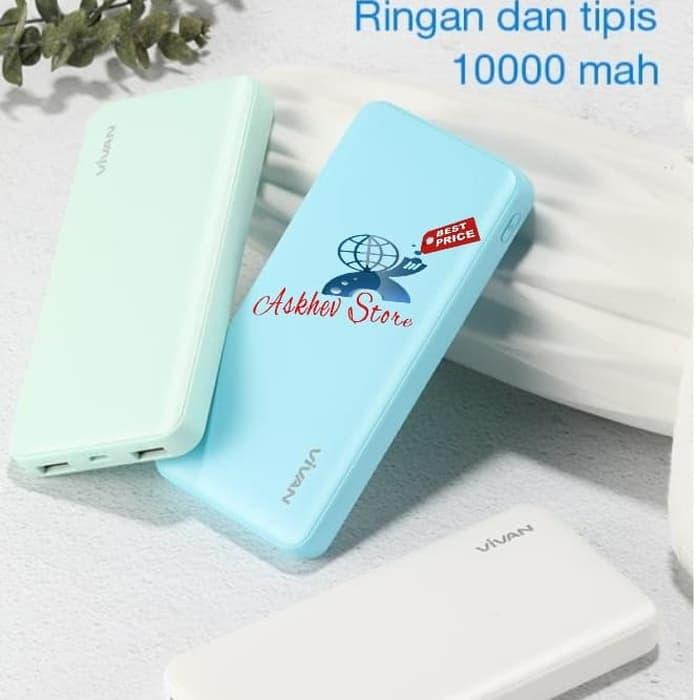 Powerbank Vivan VPB-A10 10000mAh Dual output 2usb ports original