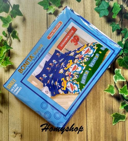Sprei Anak Single Ukuran 120 x 200 cm Motif Kartun Karakter Motif Stitch / Tayo / CharmyKitty / OWL / Doraemon / Little Pony / HK FUNNY / Bonita / Sprei Lady Rose - Homyshop - Homy Shop