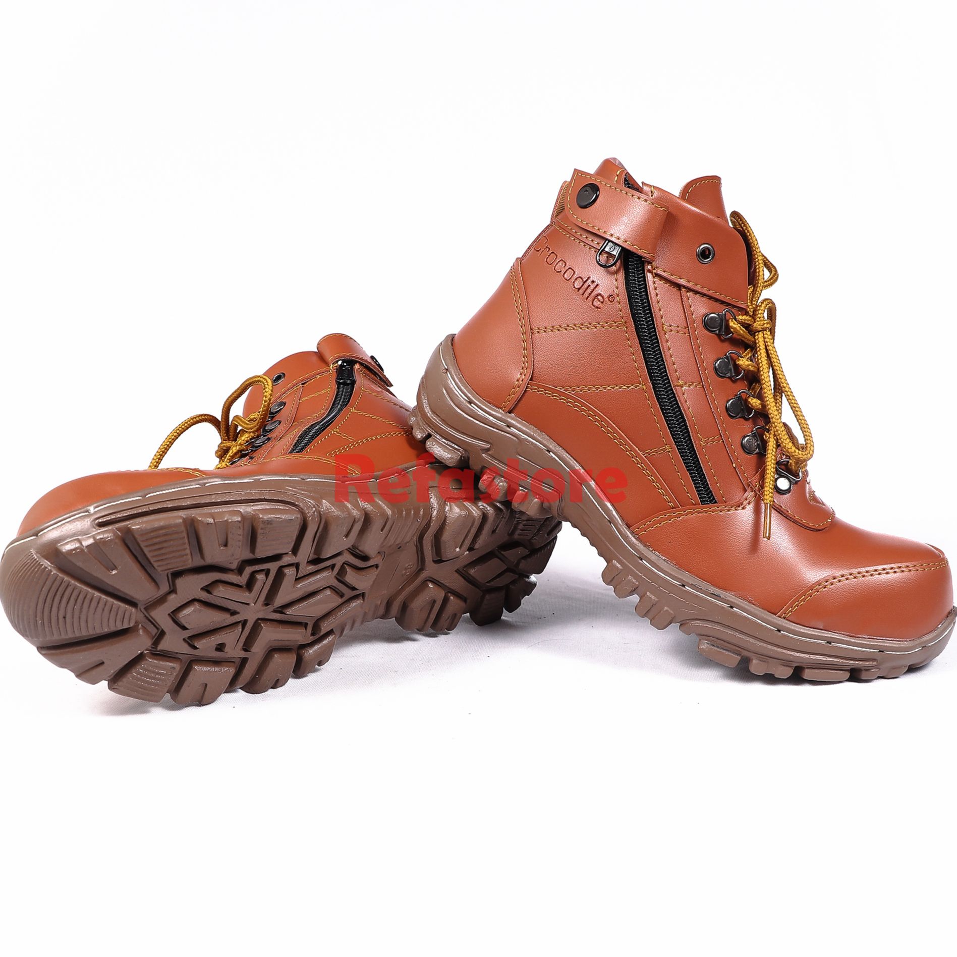 safety shoes brown