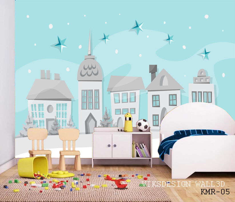 Wallpaper dinding kamar anak perempuan aesthetic Wallpaper stiker