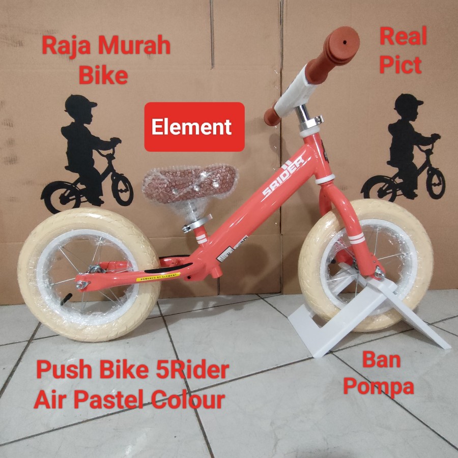 Push Bike Element 5Rider Air Pastel Colour Sepeda Balance Bike Element Ban Pompa Lazada Indonesia