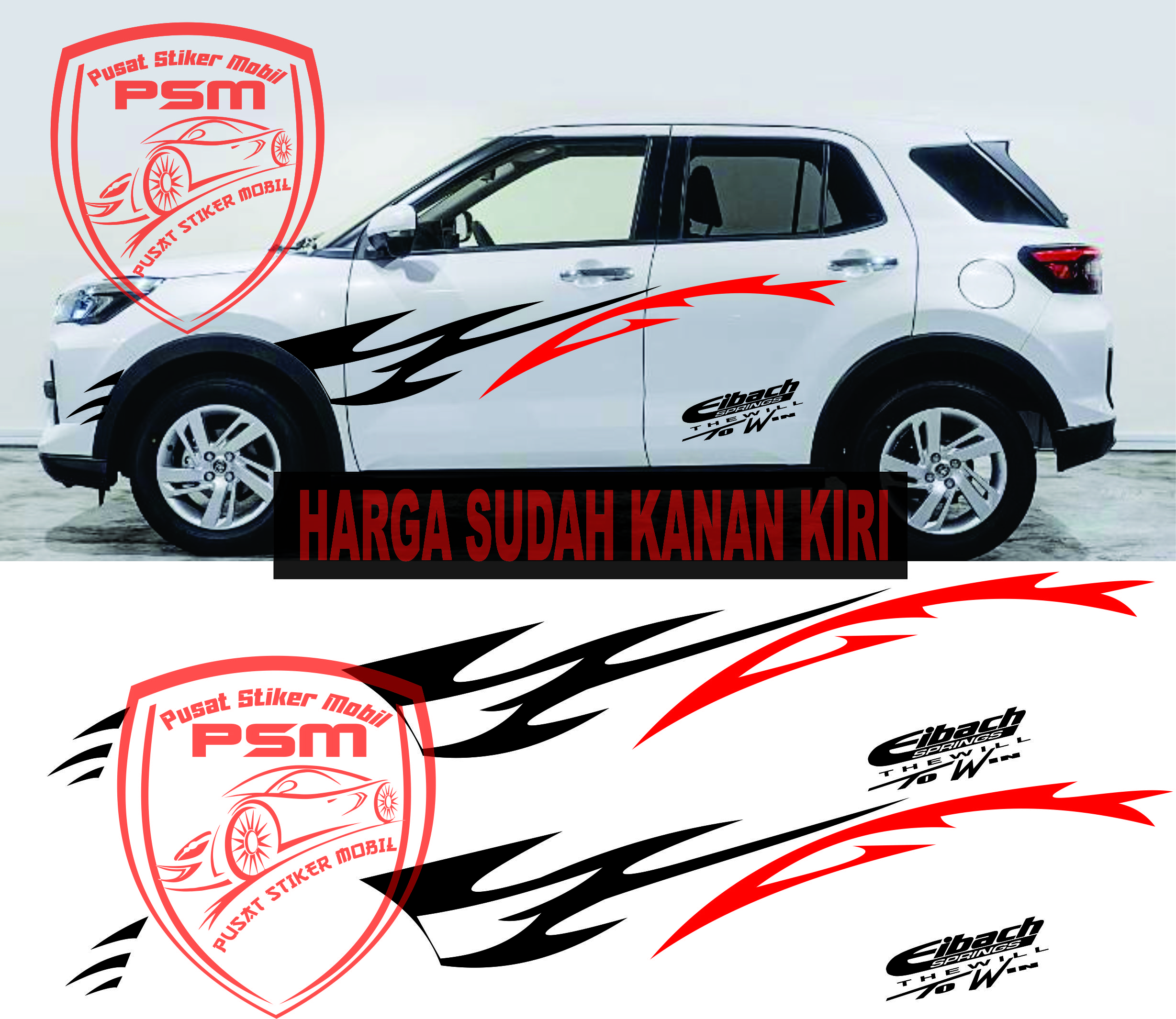 NEW Sticker raize gr cutting sticker stiker mobil toyota raize gr ...