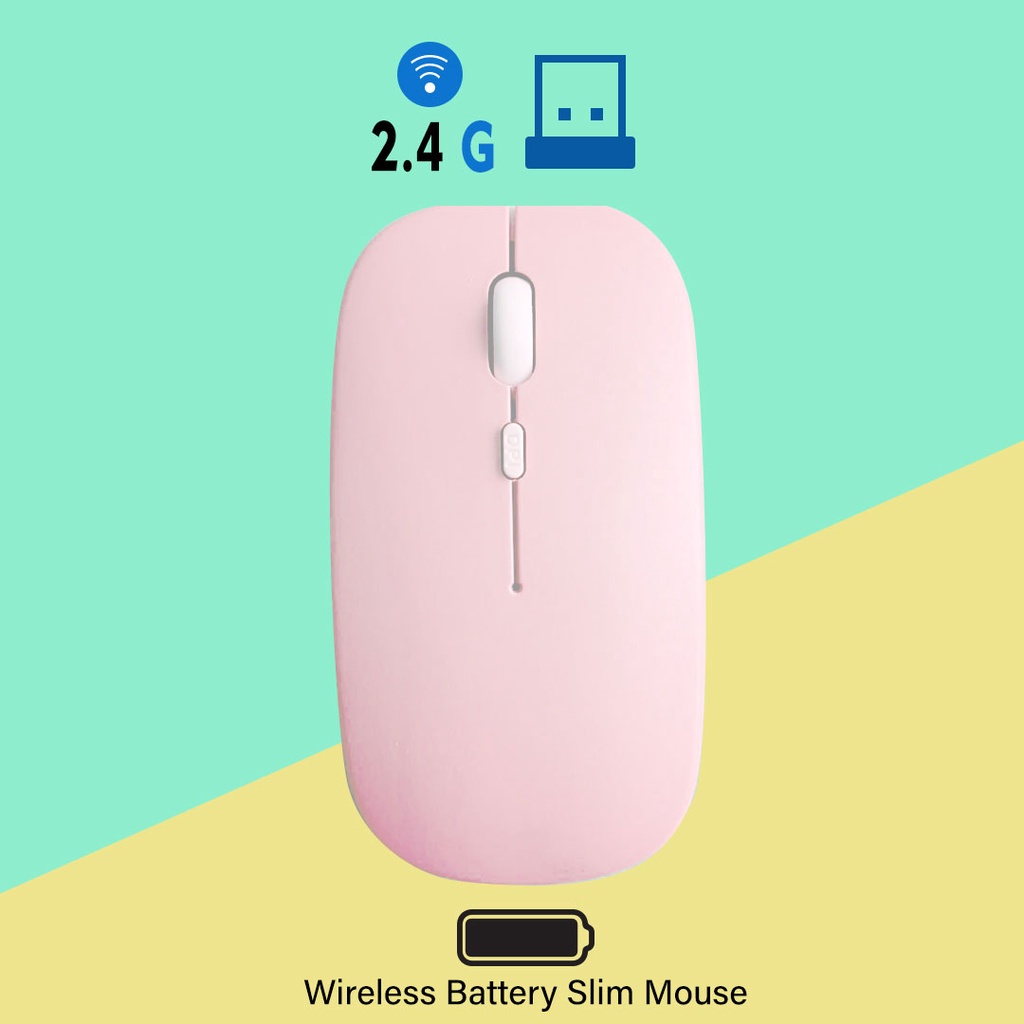 KOOYIINN Wireless Mouses Bluetooth Mouse 2.4G Mouse Nirkabel Senyap Isi ...