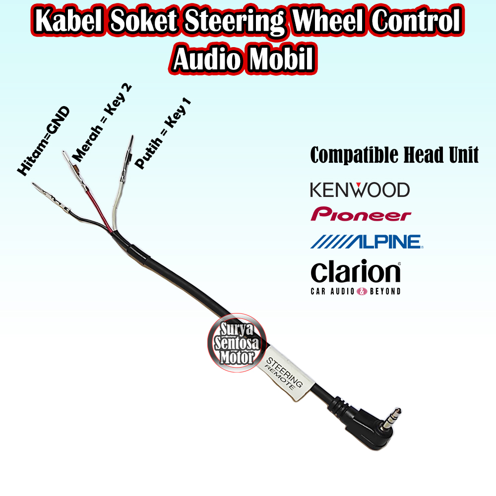 Kabel Steering Wheel Control Atau Remote Steer Audio Mobil Universal
