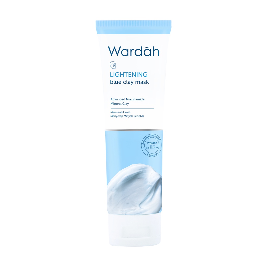 Wardah Lightening Blue Clay Mask Ml Masker Wajah Sleeping Sheet Peel Off Capsule Tisu