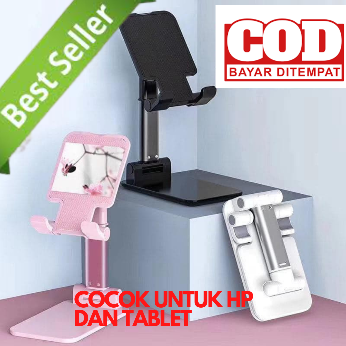 AWET TAHAN LAMA!!!! LAZY POD, Folding Desktop Docking Phone & Tablets Stand, TRIPOD NONTON