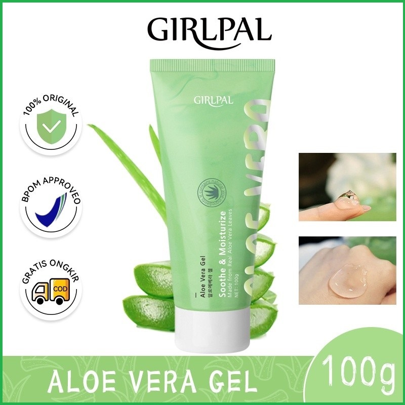 Girlpal Facial Glowing Peeling Gel Aloevera Aloe Vera Centella Asiatica Eksfoliasi Wajah Peling