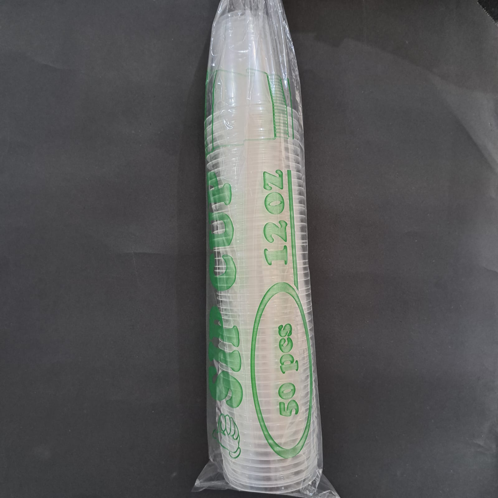 1 PAK GELAS PLASTIK UKURAN 12OZ CUP 12 OZ BUBBLE POP ICE ES JUS POLOS ...