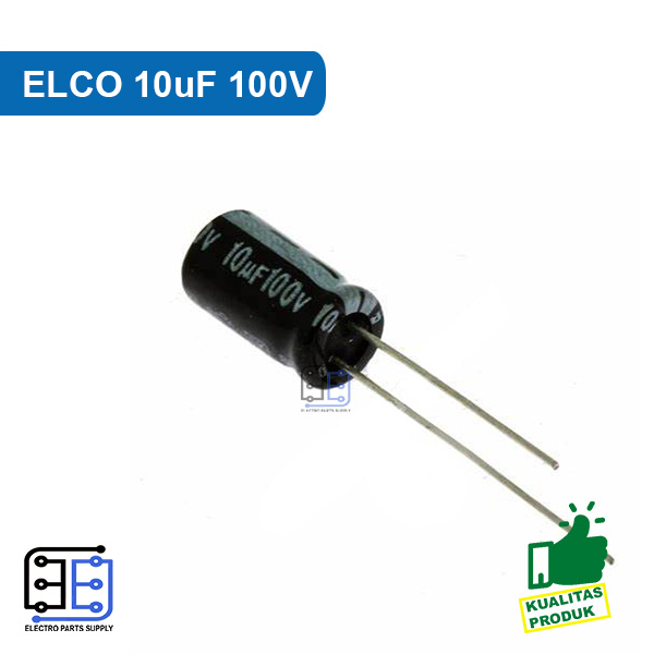 10 Pcs Kapasitor Elko 10uf 100v elco 10uf 100v | Lazada Indonesia