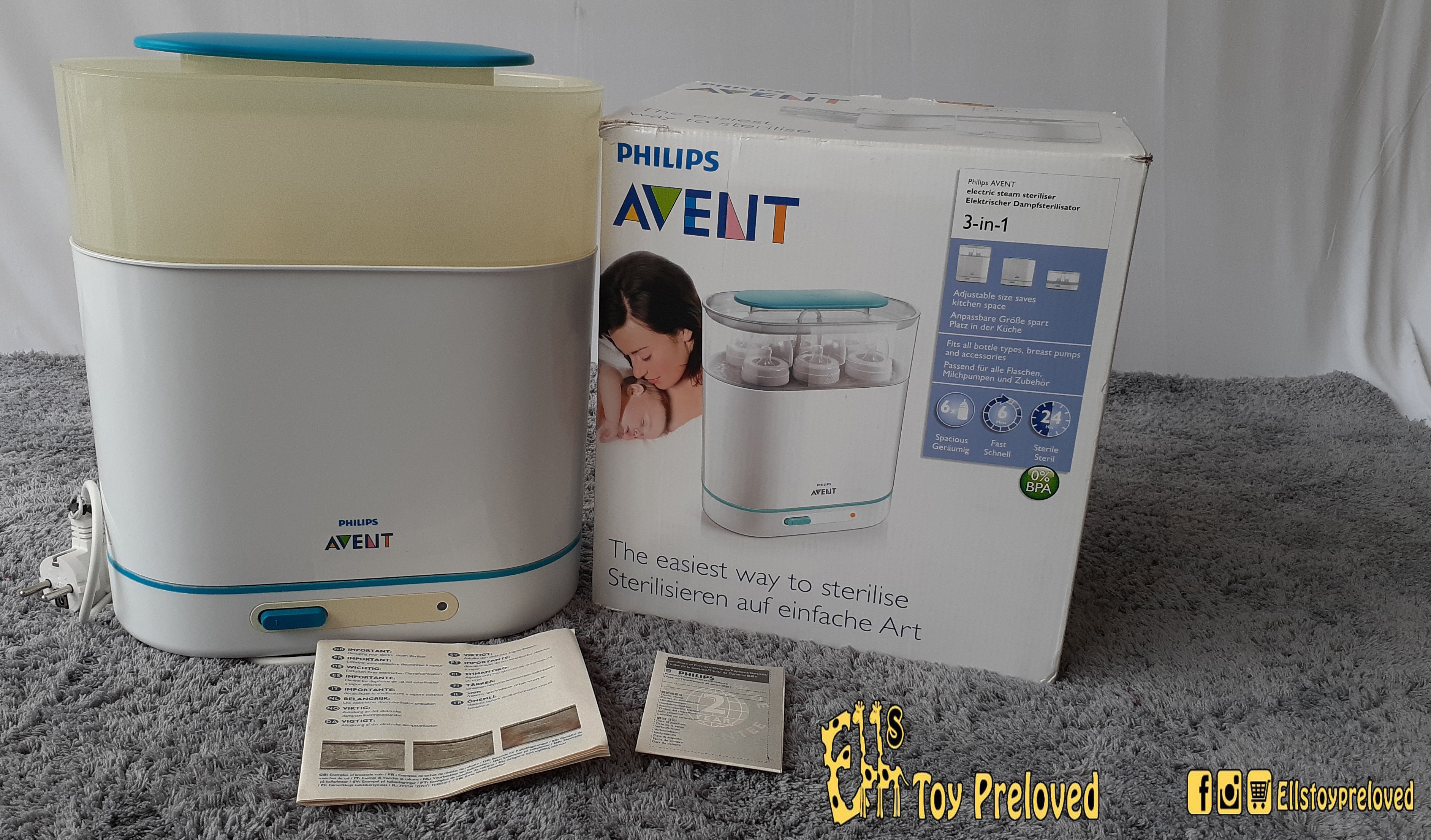 PHILIPS AVENT STERILISER IN Sterilisir Bayi Philips Avent