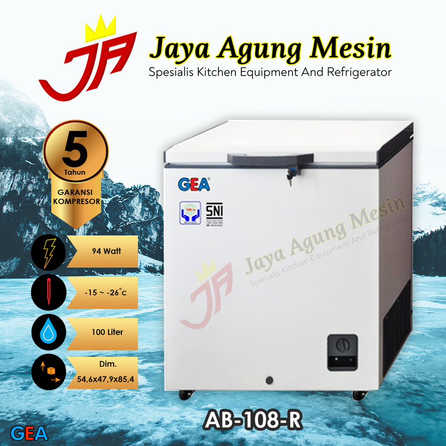 Spesifikasi & Harga Freezer Box GEA 100 Liter: GEA AB-108-R