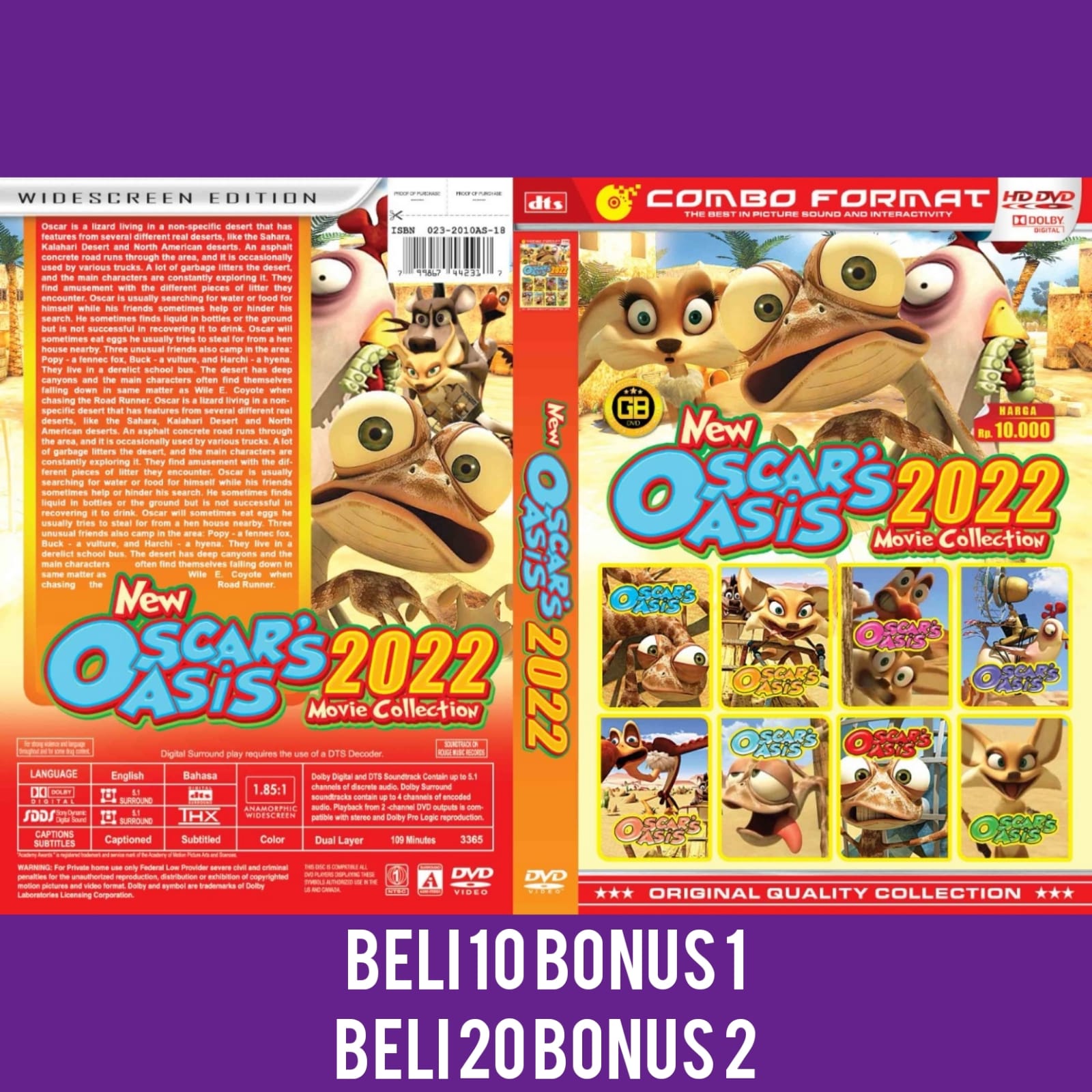 Kaset DVD 8in1 Oscar Oasis 2021,2022