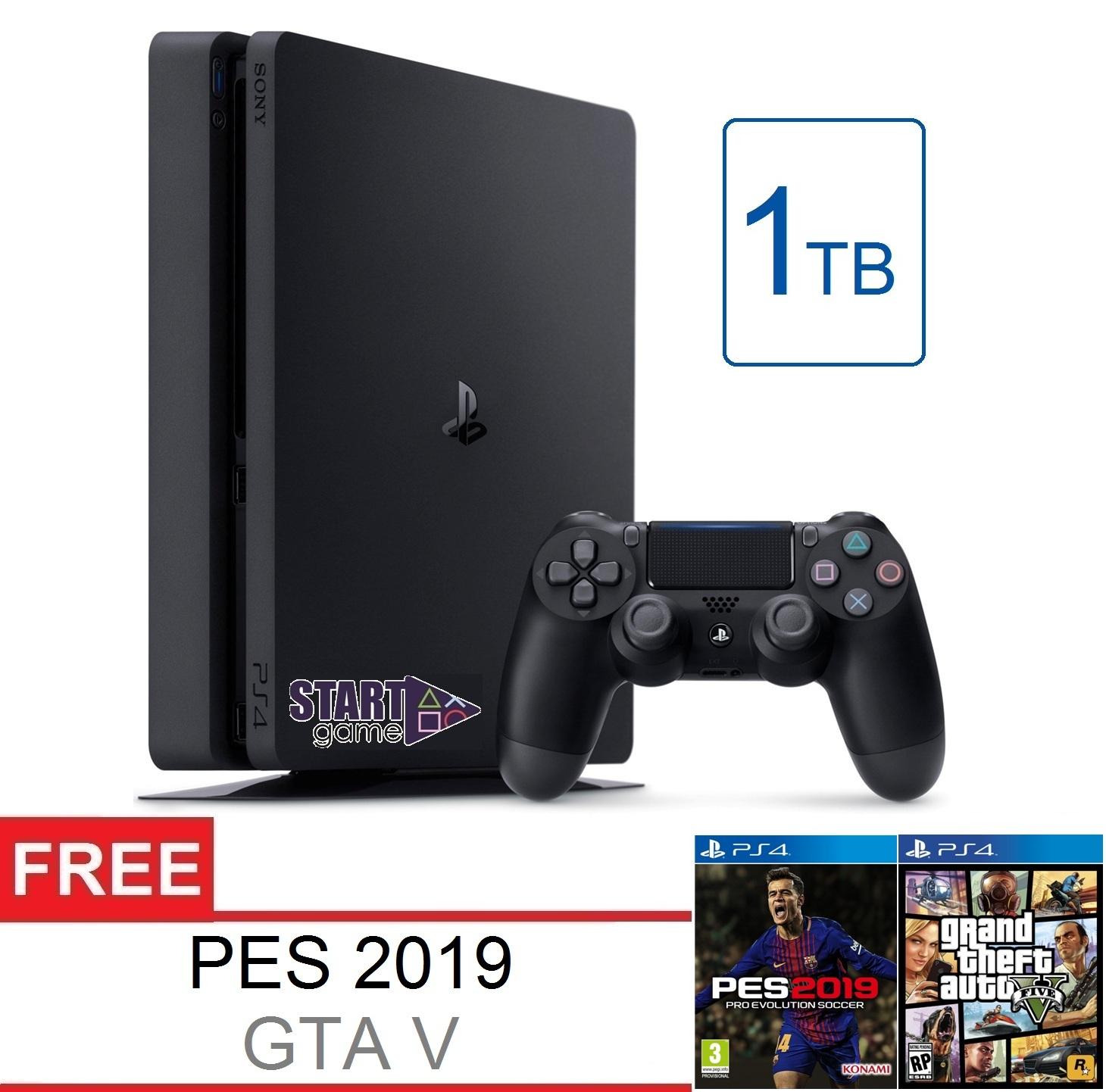 PROMO SPESIAL!! SONY Playstation 4 Slim 1TB CUH-2218B Garansi SONY + Free PES 2019 & GTA V