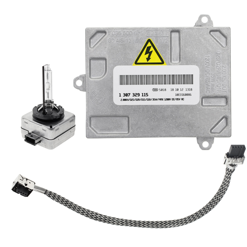 ไฟหน้าซีนอนซ่อนบัลลาสต์และ Igniter & D1S หลอดไฟ4300K สำหรับ Audi A4คาดิแลคดีทีเอส Volvo C30 S40 1307329115 8E0907391B