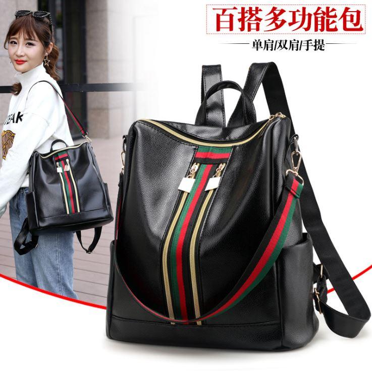 Tas Ransel Wanita Backpack Fashion Import Batam Korean 2 in 1 Sling Bag Tas Selempang TR05