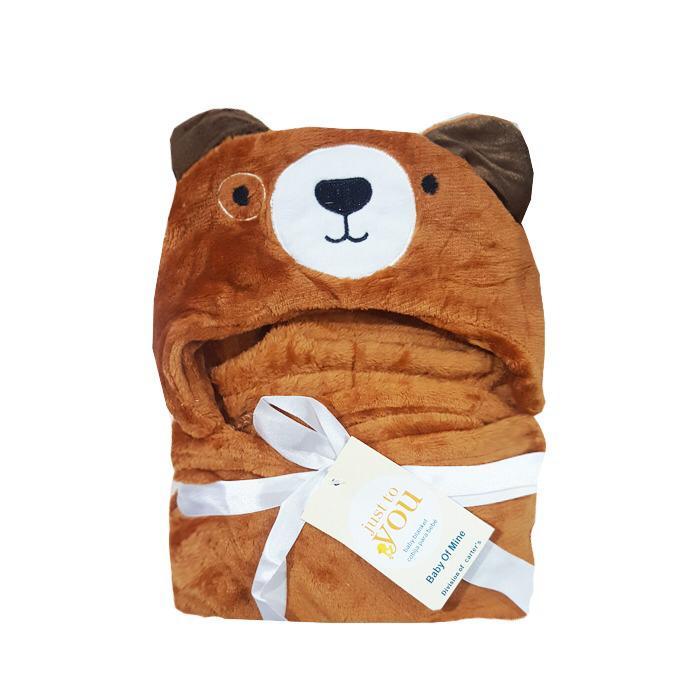 MomBaby Selimut Topi Double Fleece / Selimut Hoodie 3D / Hoodie Blanket Tudung / Selimut Topi