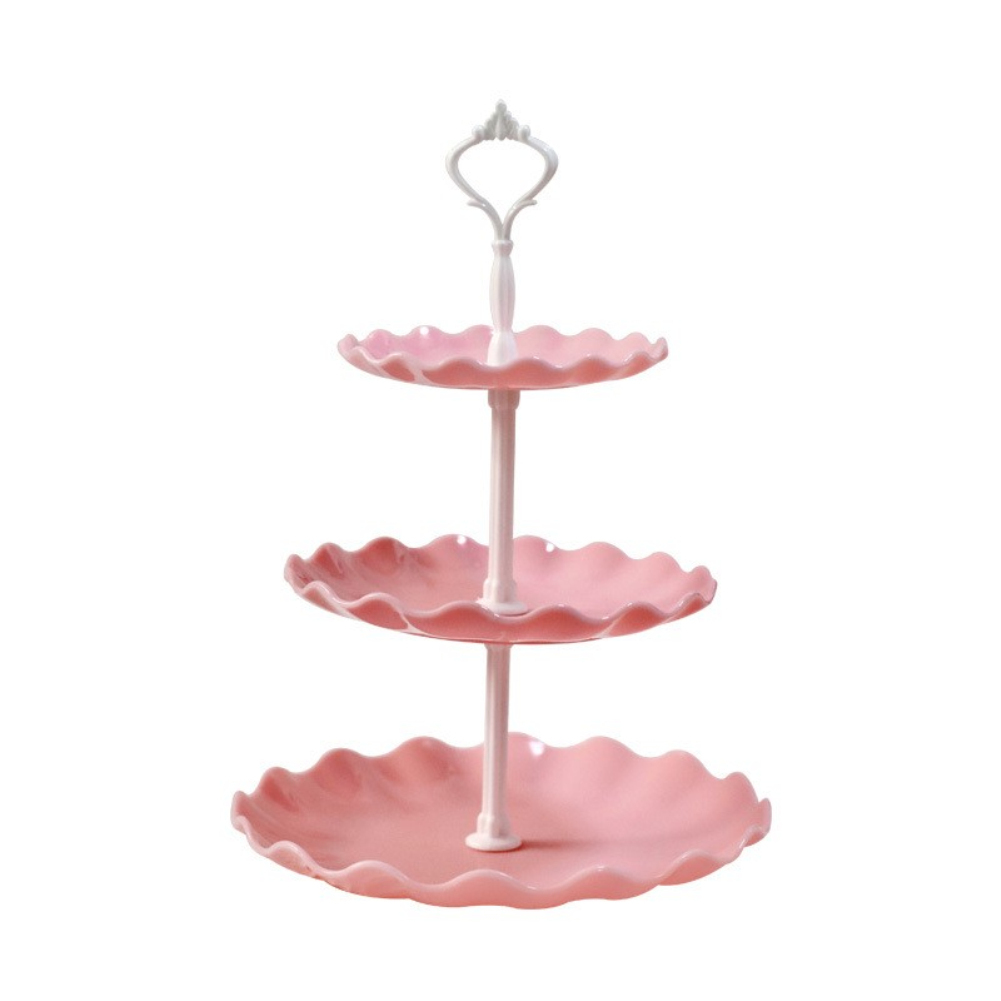 【COD/ready stock】 Tea Art Nordic multi-layer candy tray 2/3 Tier Fruit Plate Cake Rack Wedding Party Stand Family Afternoon Tea Candy Snack Tray