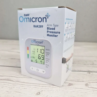 Original Taff Omicron RAK289 Pengukur Tekanan Darah / Tensi Darah Tensimeter Digital / Blood Pressure Monitor / Electronic Sphygmomanometer
