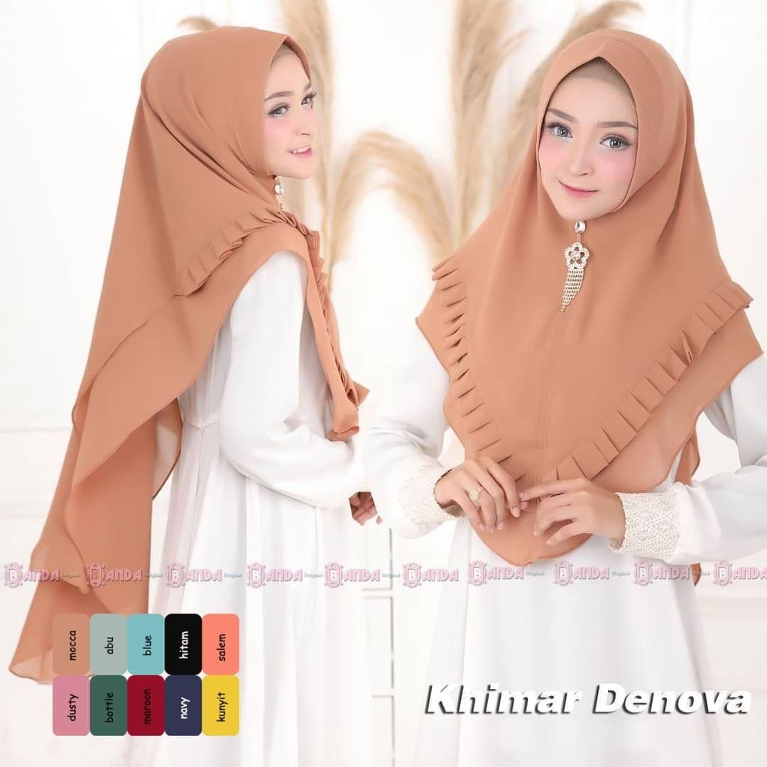 Deanova Khimar Series Varian Moka hijab terbaru / hijab instan syari / promo hijab terbaru / khimar oneto