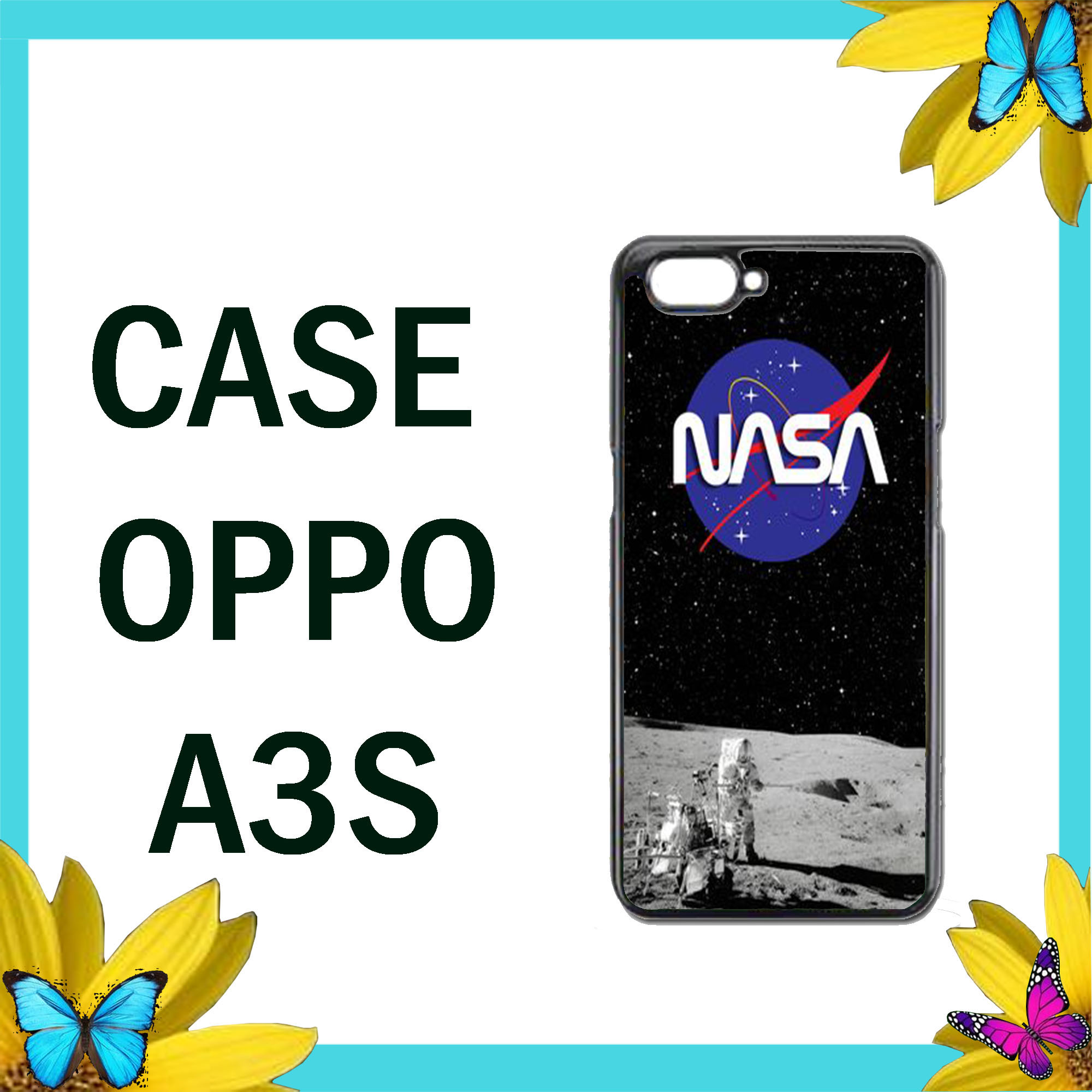 casing hp oppo a3s nasa