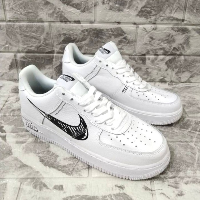 Jual Nike Air Force One White Black Terbaru - May 2022 | Lazada