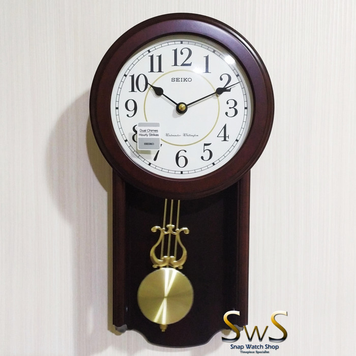 Jam Dinding Seiko QXH063 Original QXH063B Westminster Dual Chime