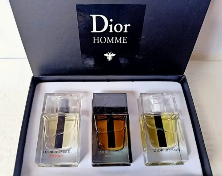 Dior Homme Parfum Set for Men With 3 x 